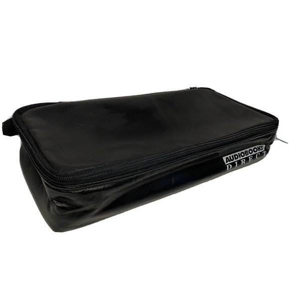 Audiobooks Direct Vtg Soft Zippered Cassette Case Holds 15 Plus EUC - Picture 1 of 14